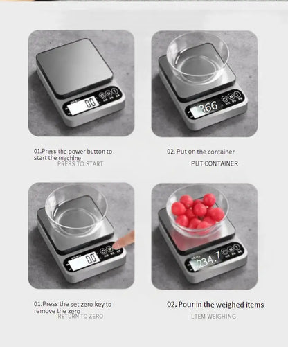 Kitchen Electronic Scale High Precision Household Baking Gram Scale Accurate Small Electronic Scale Food Scale Small Gram Scale