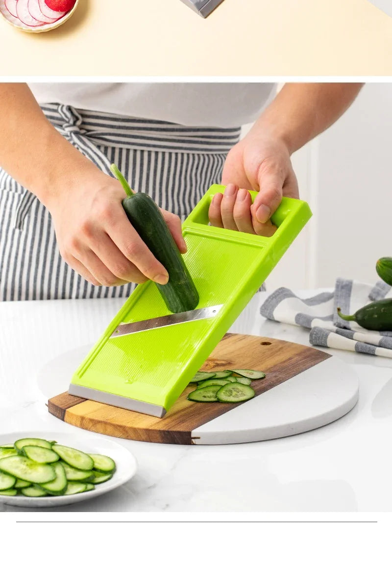 Handheld Multifunctional Kitchen Vegetable Cutter Slicer Radish Shaving Potato Shaving Salad Cucumber Slicer Home Kitchen Tool