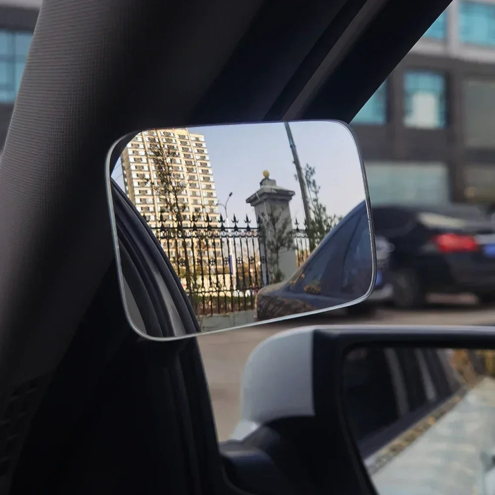 2/1PCS Car Auxiliary Blind Spot Mirror 360° Wide-Angle Adjustable HD Convex Mirrors Automotive Parking Reversing Rearview Mirror