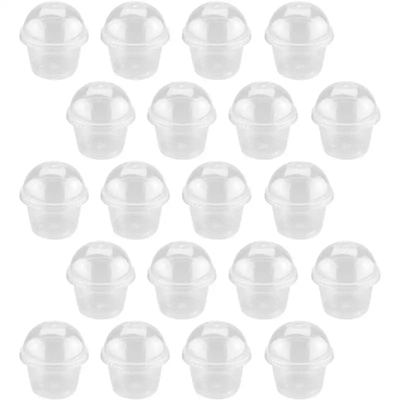 50Pcs Disposable Pudding Cups Plastic Dessert Cups Ice Cream Bowls Cake Containers Yogurt Jars Takeout Boxes Snack Cups Treat