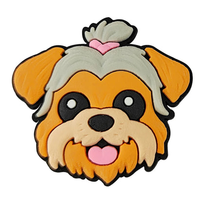 Animals Cute Dog Shoe Charms for Crocs Accessories Decoration Pin Bracelet Wristband DIY Kids Women Gifts