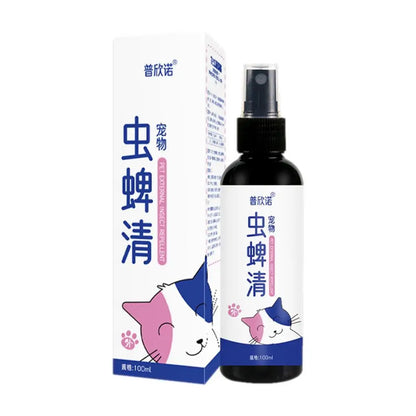 Pet Dog Cat Anti Flea Drops 100ml Insectcide Flea Lice Insect Remover Spray Flea And Tick Concentrate Formula Pet Flea Remover