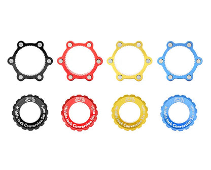 MUQZI Center-Lock Hubs To 6-Bolt Disc Brake Rotor Adapter Hubs Centerlock Converting Mount Adapter