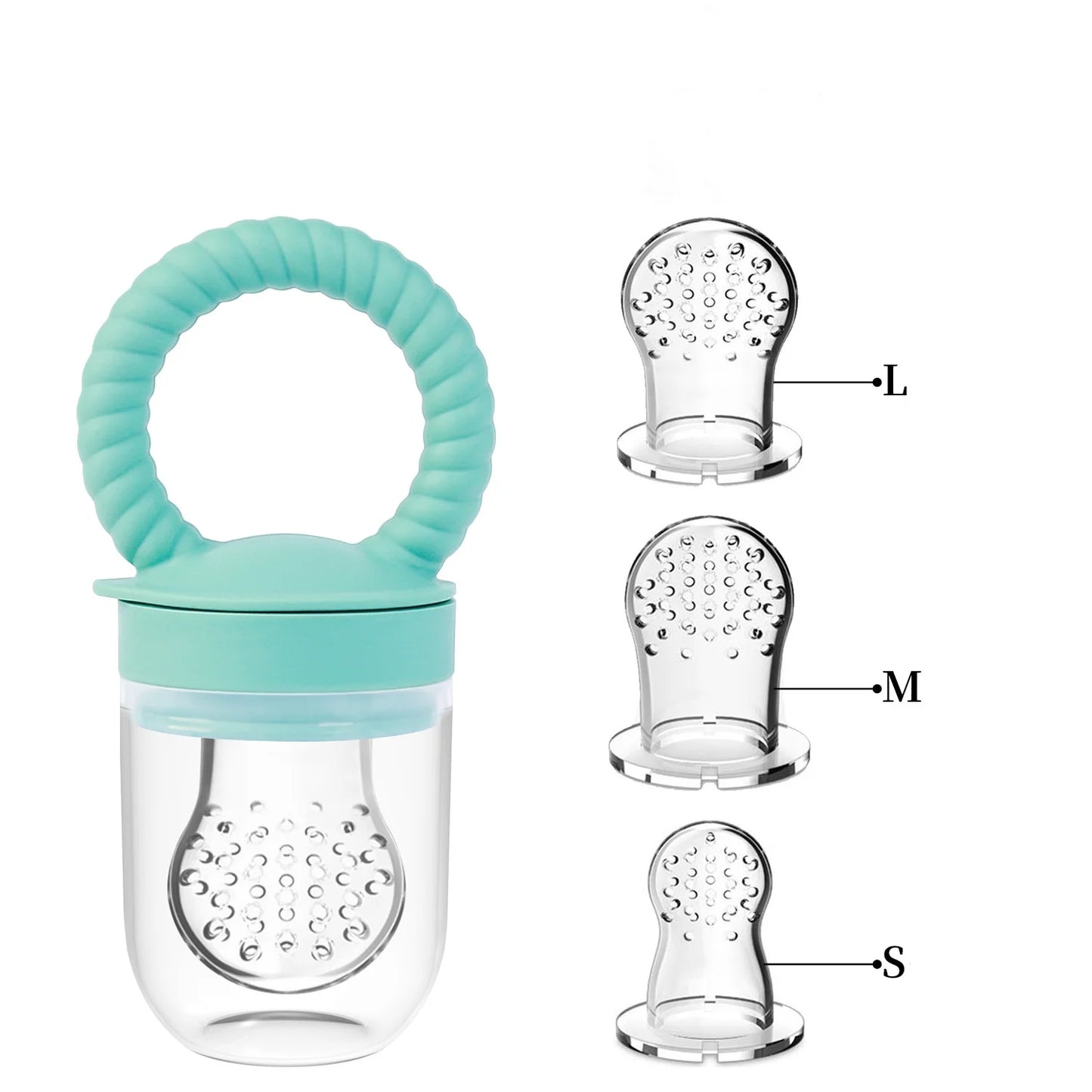 1pcs Food Bite Bag Feeder Fruit Vegetable Feeding Food Grade Silicone Feeding Tableware Silicone Baby Pacifier Bottle Feeder