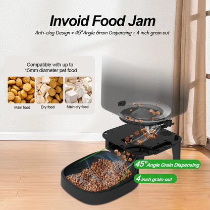Smart Pet Feeder Automatic Cat Feeder Dog Slow Food Machine With Timed Quantitative Automatic Cat Food Dispenser Dog Cat Bowl