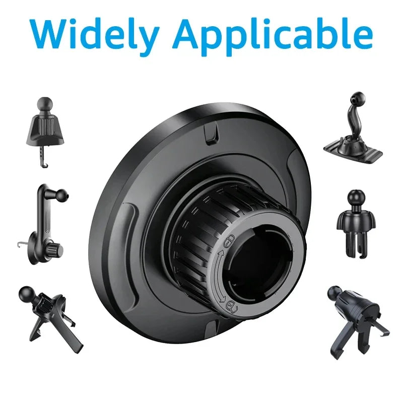 Phone Holder Magnet Brackets For MagSafe Car Mount Accessories Universal Magnetic Car Holder Suitable For 17mm Ball Head Base