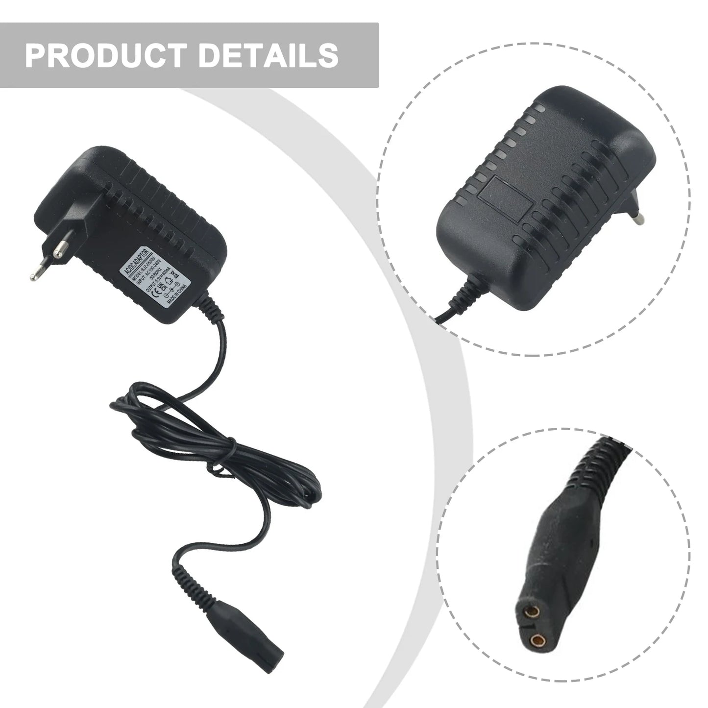 For Karcher Charger AC 110V-240V 50/60Hz DC 5.5V600mA Wv50 Wv60 Charger For Karcher Vacuum Cleaner Chargers Cleaner Spare Parts