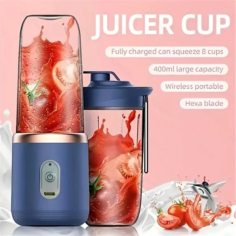 Double Cup Fruit Mixers Juicers Portable Electric Juicer Blender Fruit Juicer Cup Home Auxiliary Food Milkshake Juice Maker Tool
