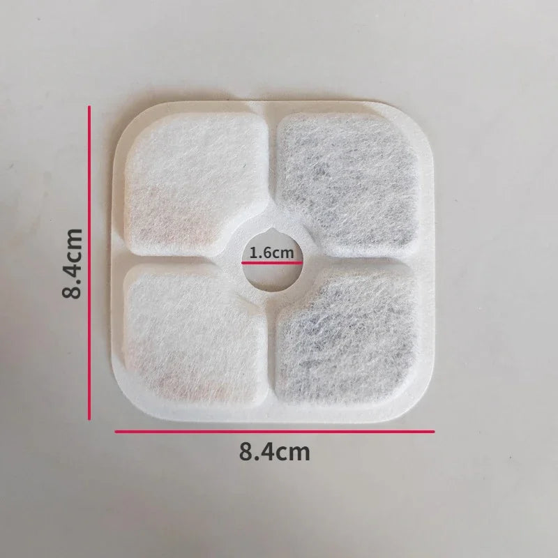 Set of 6/12 Pet Water Fountain Replacement Filters Cat Water Drinking Fountain Triple Filtration System for PIXI Water Dispenser