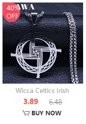 Talisman Protection Luck King Solomon Seal Necklace Stainless Steel Wealth Fortune Wheel Women Men Chain Jewelry salomon N3674