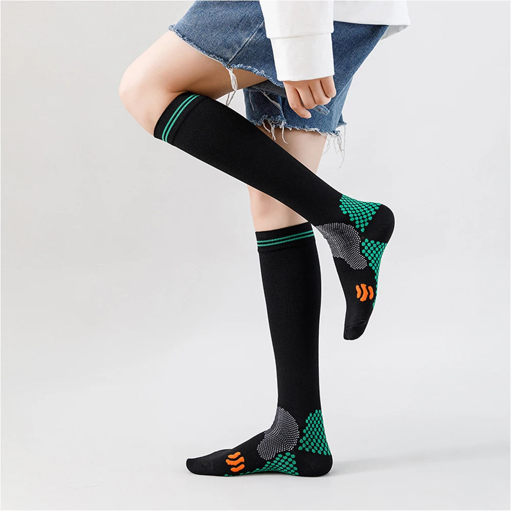 1 Pair Sports Stockings Compression Golf Sports Socks Medical Nursing Stockings Prevent Varicose Veins Socks Fit for Rugby Socks