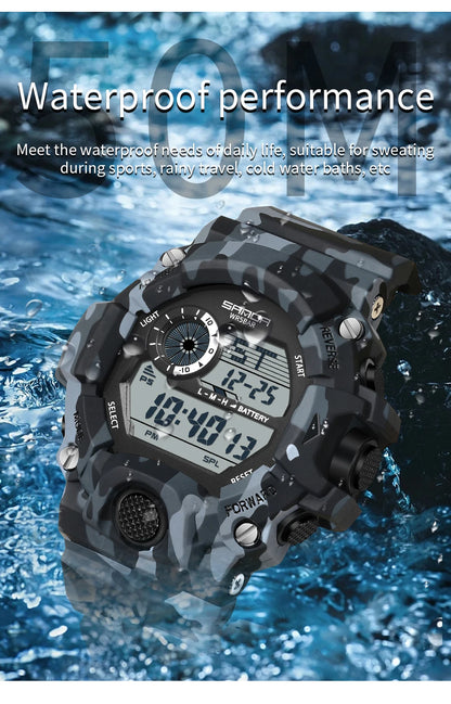 SANDA 2183 Fashion Military Student Electronic Watch Multi functional Timer Waterproof LED Student Electronic Digital Watch