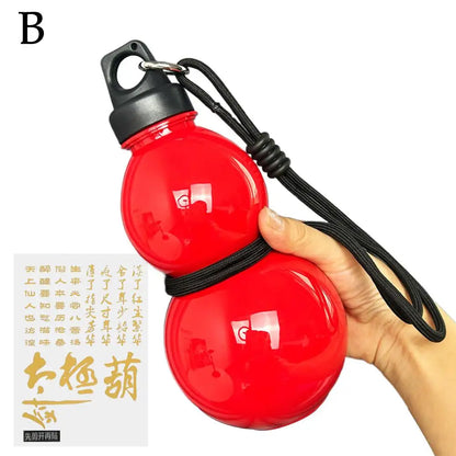 Retro Style Gourd Water Bottle 750ml Large Capacity Fitness Bottle Outdoor Hydration Gourd Bottle Traditional Water Cup Design