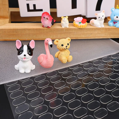 100-2000PCS Clear Gel Glue Pads Double-sided Adhesive Dots Removable Sticky Patch No Trace Wall Hanging Crafts Poster Doll Glue