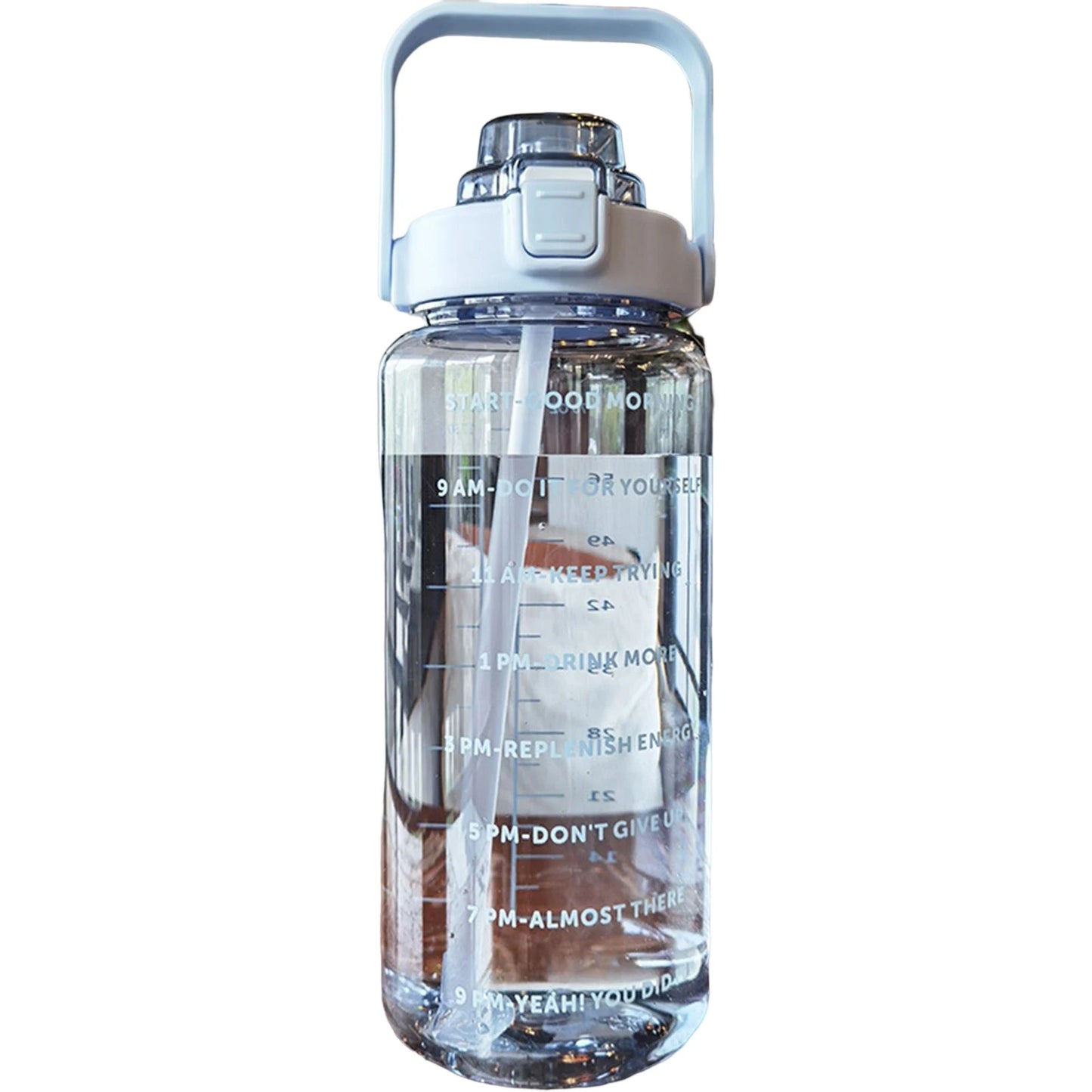 2000ml Sports Water Kettle Large Capacity Straw Kettle With Scale For Running Cycling Fitness Camping Outdoor Large Water Bottle