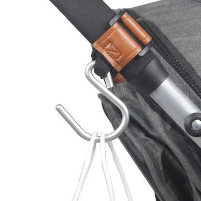 Baby Stroller Hooks 2Pcs Leather Hook  for Hanging Diaper Bags Kindergarten Universal Accessory