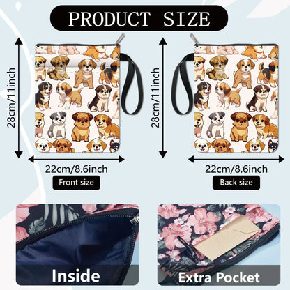 Flower Book Covers Daisy Book Protector Black Vintage Book Sleeve for Paperbacks Washable Fabric Cloth Book Cover with Zipper