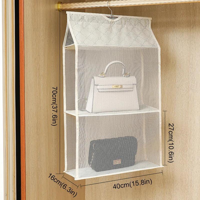 handbag storage hanging bag Organizer Wardrobe Closet Storage Transparent Three-dimensional Home Organization hanging bag