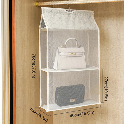 handbag storage hanging bag Organizer Wardrobe Closet Storage Transparent Three-dimensional Home Organization hanging bag