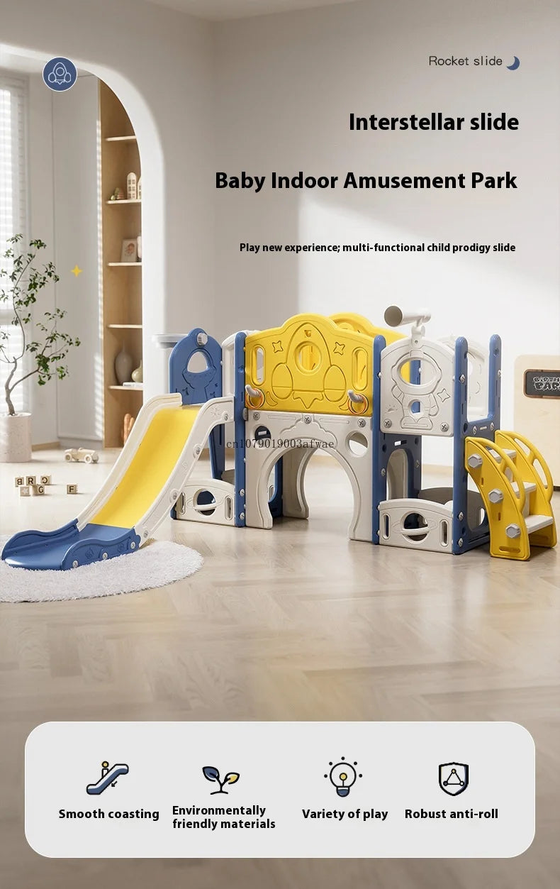 Children's Slide Outdoor Indoor Domestic Baby Sports Three-in-one Slide Swing Family Multifunction Amusement Park Toys Slide