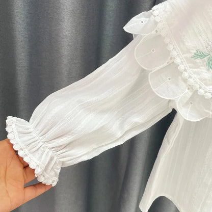 Spring Autumn New Baby's Girl Clothes Cherry Cardigan Shirt Coat for toddler Girl Baby Cloth Outfit wear Versatile Shirt blouse