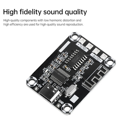 DC5V Mini XH-A155 PAM8403 Ultra clear D-class Bluetooth 5 Digital Amplifier Board 5W+5W Amplifier Board TYPE-C DC5V Power Supply