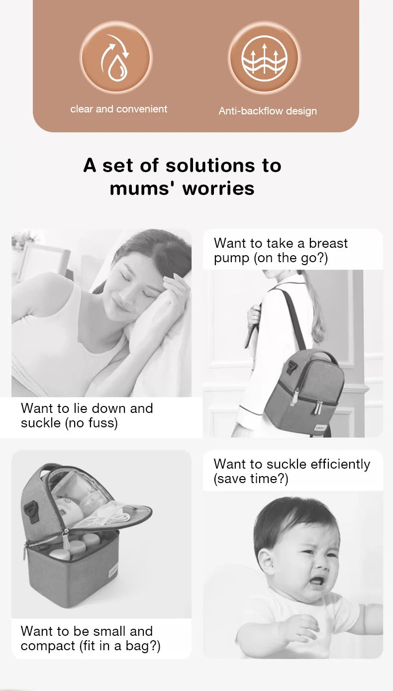 Breast Pump Baby Nipple Manual Suction Milk Pump Feeding Breasts Pumps Milk Bottle Sucking Postpartum Supplies BPA Free