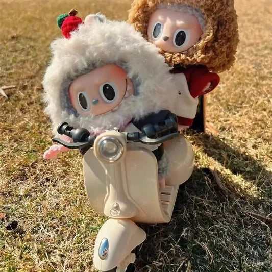 Labubu Accessories Labubu Have A Seat Toy - Labubu Scooter with LED Lights & Music Cute Desk Decor for Labubu Doll Collectors