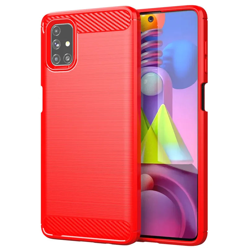 For Samsung Galaxy M51 Case For Samsung M51 A12 A42 A32 S21 S20 FE Cover Shockproof Silicone Protective Bumper For Samsung M51