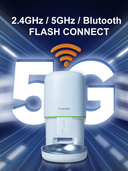 Automatic Cat Feeder 4L Pet Smart 5G WiFi Cat Food Kibble Dispenser Remote Control Auto Feeder For Cat Dog Dry Food Accessories