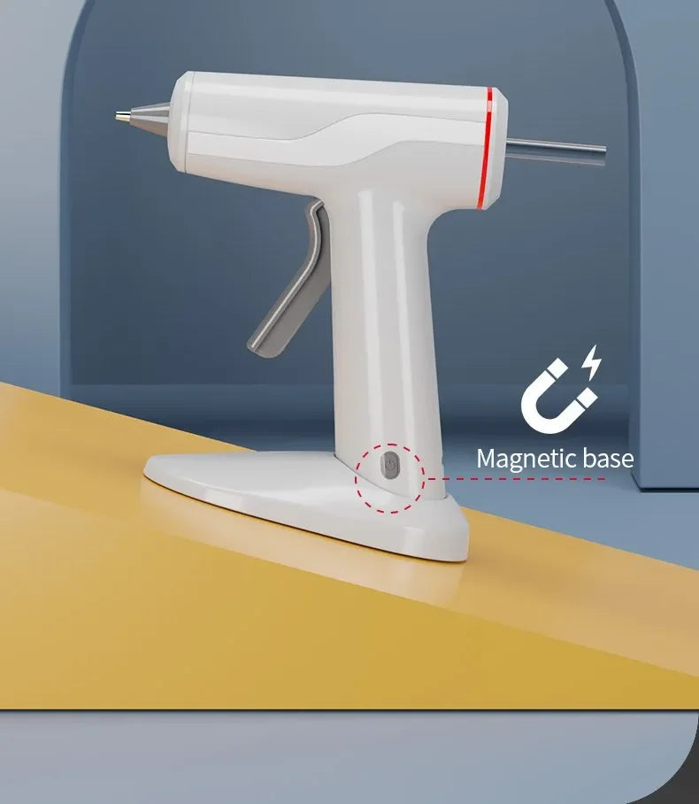 Mini Cordless Hot Melt Glue Gun, High Temperature Electric Repair Tool, DIY Power Tools, Plug-in Household, 10W, 80W, 7mm, 11mm