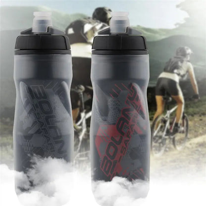 Bolany Bike Water Bottle 600ml Mountain Cycling Water Bottle PP5 Heat-And Ice-protected Bottle Outdoor Sports Cup