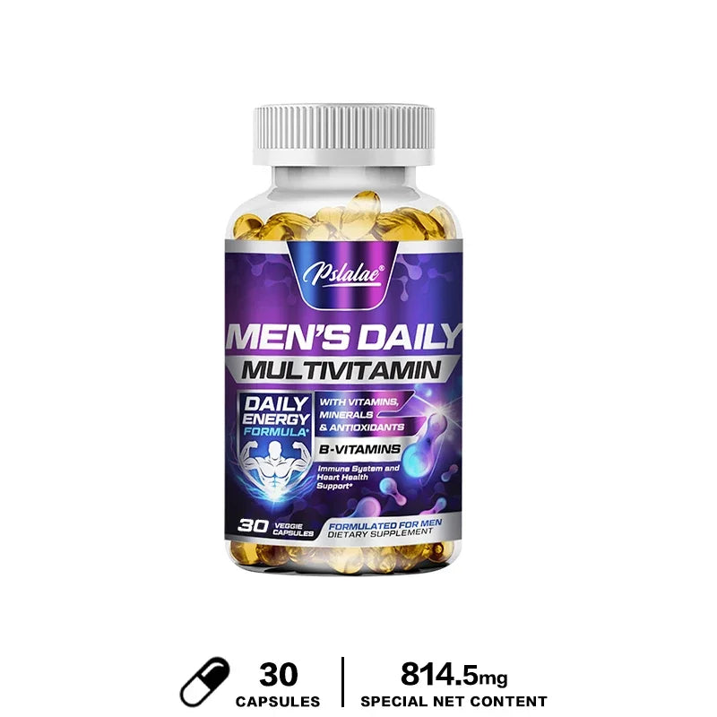 Men's Multivitamin Supplement - Supports Men's Multivitamin with Vitamins A, C, D, E & B12, Zinc, Calcium, Magnesium and More