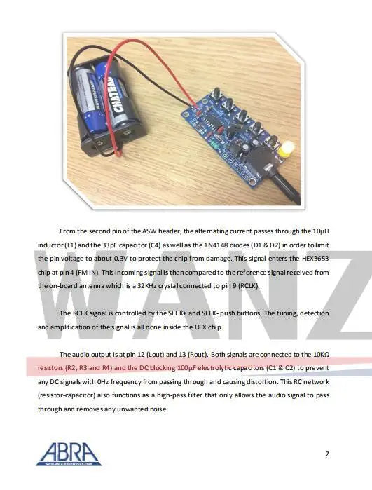 DIY Electronic Kits Wireless Stereo FM Radio Receiver Module PCB 76MHz-108MHz DC 1.8V-3.6V