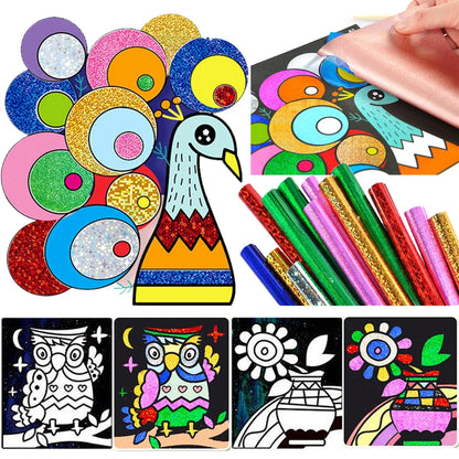 Magical Painting Art Stickers Handmade DIY Student Transfer Sticker Office Cultural Educational Supplies Cartoon Colorful TMZ