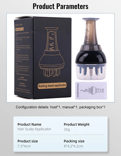 Scalp Applicator Liquid Comb For Hair Scalp Treatment Essential Oil Guiding Massager Brush Hair Growth Serum Oil Apply Device