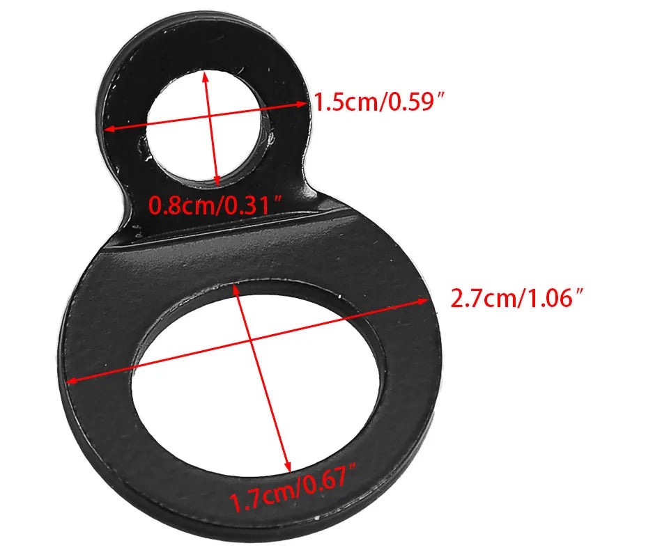 2Pcs Tie Down Strap Ring Point Anchor Hook for Motorcycle Dirt Bike ATV UTV