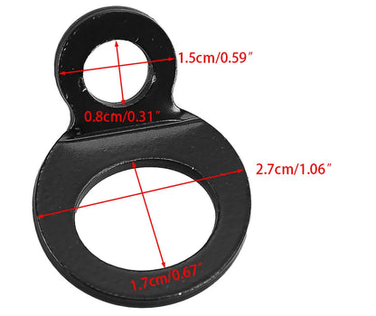 2Pcs Tie Down Strap Ring Point Anchor Hook for Motorcycle Dirt Bike ATV UTV