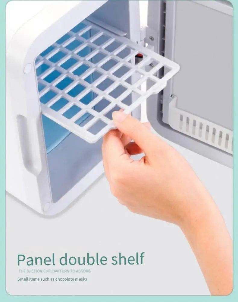 Car refrigerator small household cosmetics skin care products cold storage beauty double small refrigerator car cold storage min