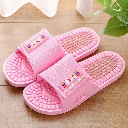 Soles massage slippers men's acupoints soles soles soles home indoor antiskid home lovers men's home cool slippers