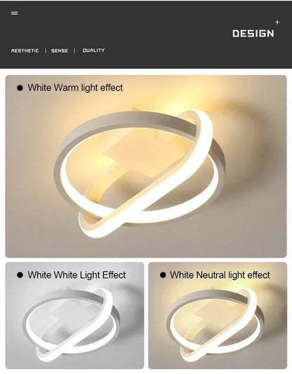 LED Strip Aisle Ceiling Lights Modern Minimalist Living Room Lamps For Balcony Entrance Staircase Home lighting Led 3 color