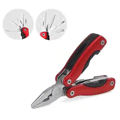 Camping Gear Outdoor Survival Stainless Steel 9 In 1 Portable Multi Tool Plier Camping Accessories Portable