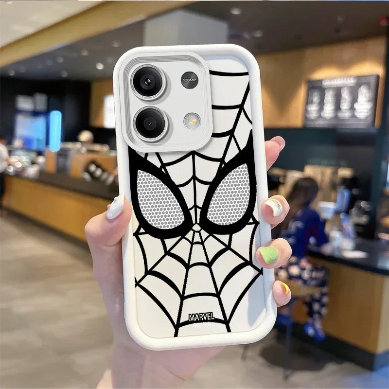Marvel SpiderMan Anime Phone Case For Redmi Note 13 12 Pro Plus 5G Note 13 12 11 10 Pro 12C 10C 9C A2 A1 Carton Redmi Phone Case
