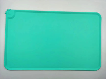 Food Grade Silicone Bowl Mats, Non - slip Food Pan Mat With Border, Waterproof Silicone Pet Placemat, Pet Feeders