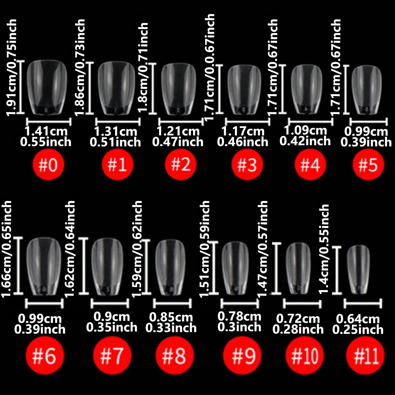 240PCS Short Almond Nail Tips Soft Gel Pre-Shaped Acrylic Nail Tips Half Matte Full Cover Nail Tips Clear Gelly Press on Nail