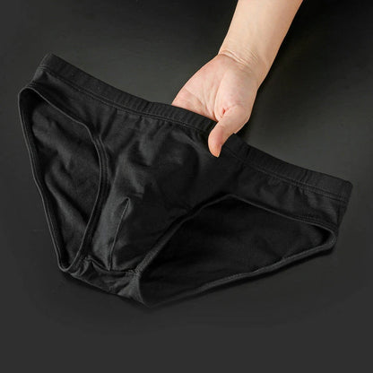 Mens Underwear Briefs Sexy Cueca Calzoncillos Hombre Slip Men Sleepwear Breathable Cotton Solid Color Male Panties Underpants