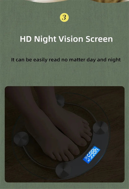 Electronic Weight Scale Household Smart Electronic Scale Glass Scale Into Human Scale Weighting Digital Bathroom Scales