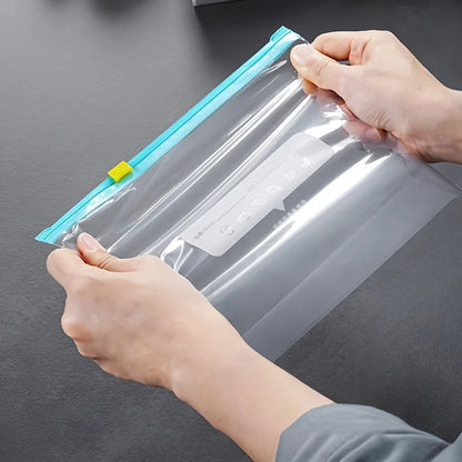 45pcs Ziplock Storage Bags-Leak-Proof,for Fruits,Vegetables, Grains & Meats | Ideal for Kitchen Organization & Food Preservation