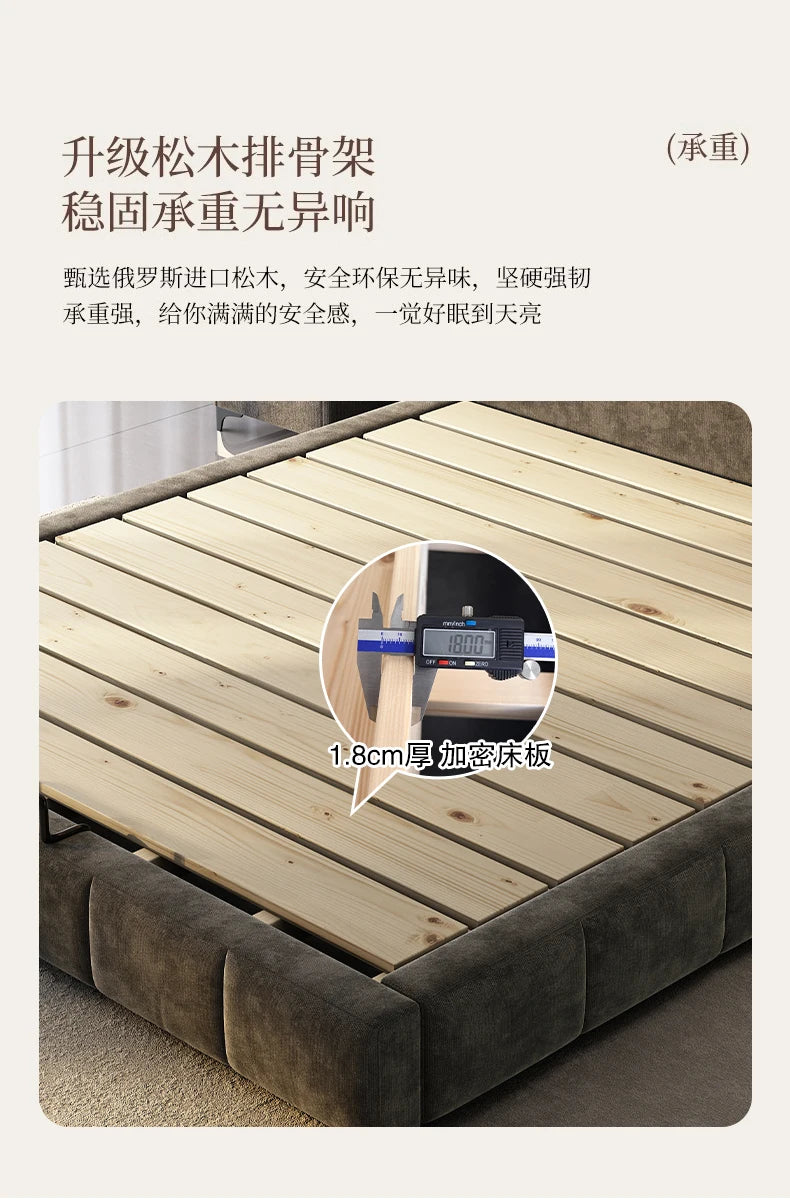 King Size Queen Double Beds Base Frame With Head Board Luxury Daybed Full Size 180x200 Double Bed Twin Home Bedroom Furniture