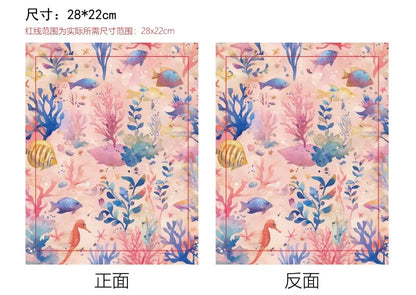 1pc Vintage Books Book Sleeve Teaware Book Protector Flower Black Book Covers for Paperbacks Washable Fabric Cloth Book